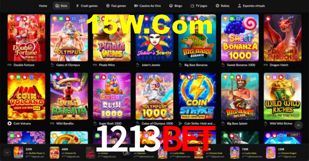 Interface do App 1213bet